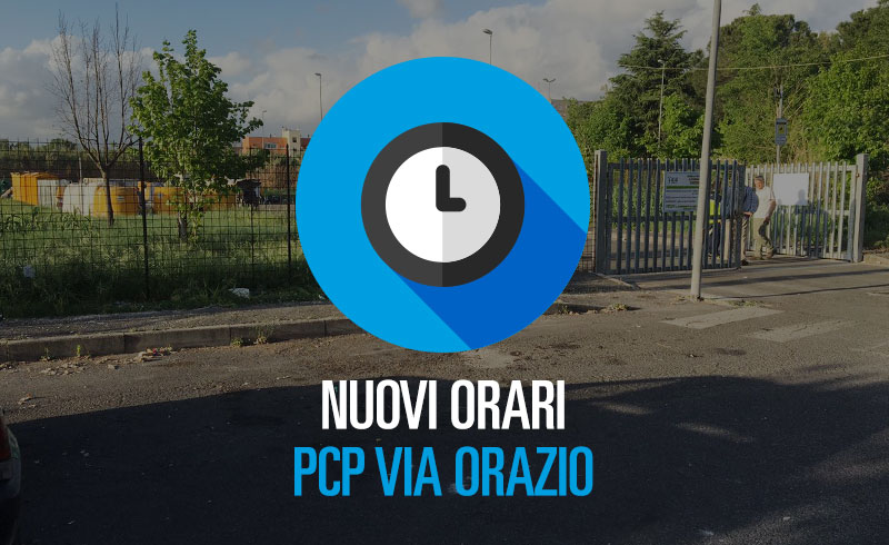 CAMBIANO GLI ORARI ALLA PCP DI VIA ORAZIO