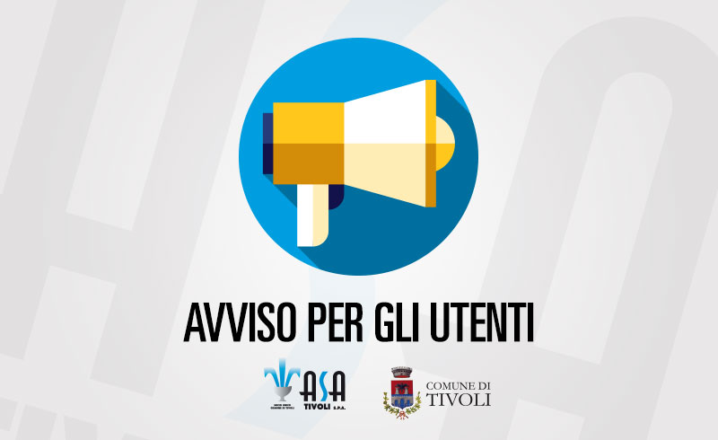 Avviso per gli utenti