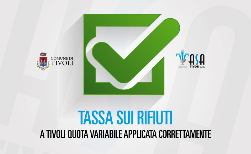 Tassa sui rifiuti, a Tivoli quota variabile applicata correttamente