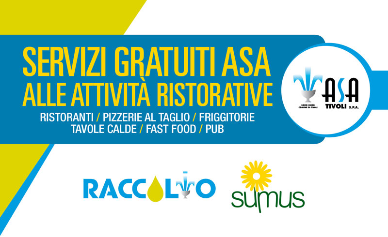 Servizi gratuiti ASA alle attività ristorative