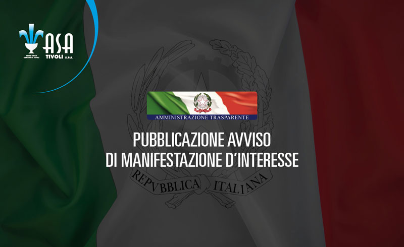 Pubblicazione avviso di manifestazione d’interesse