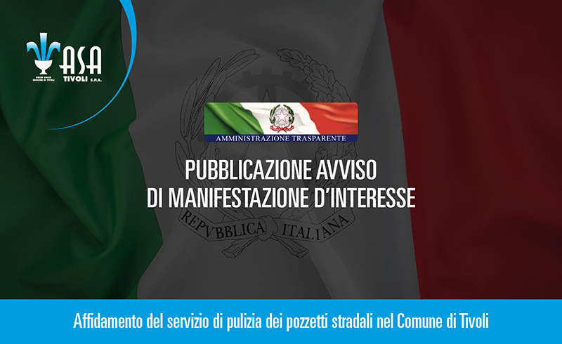 Pubblicazione avviso di manifestazione d’interesse