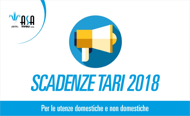 Comunicato Asa Tivoli S.p.A. – Scadenze Tari