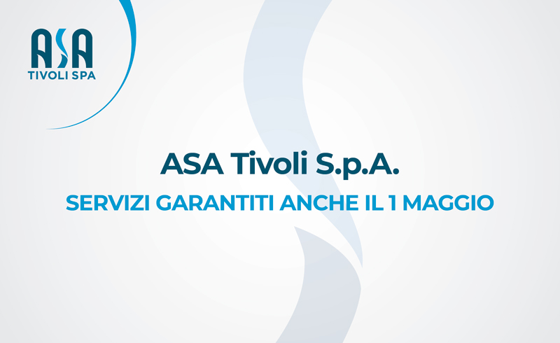 ASA – Servizi garantiti anche il 1° maggio