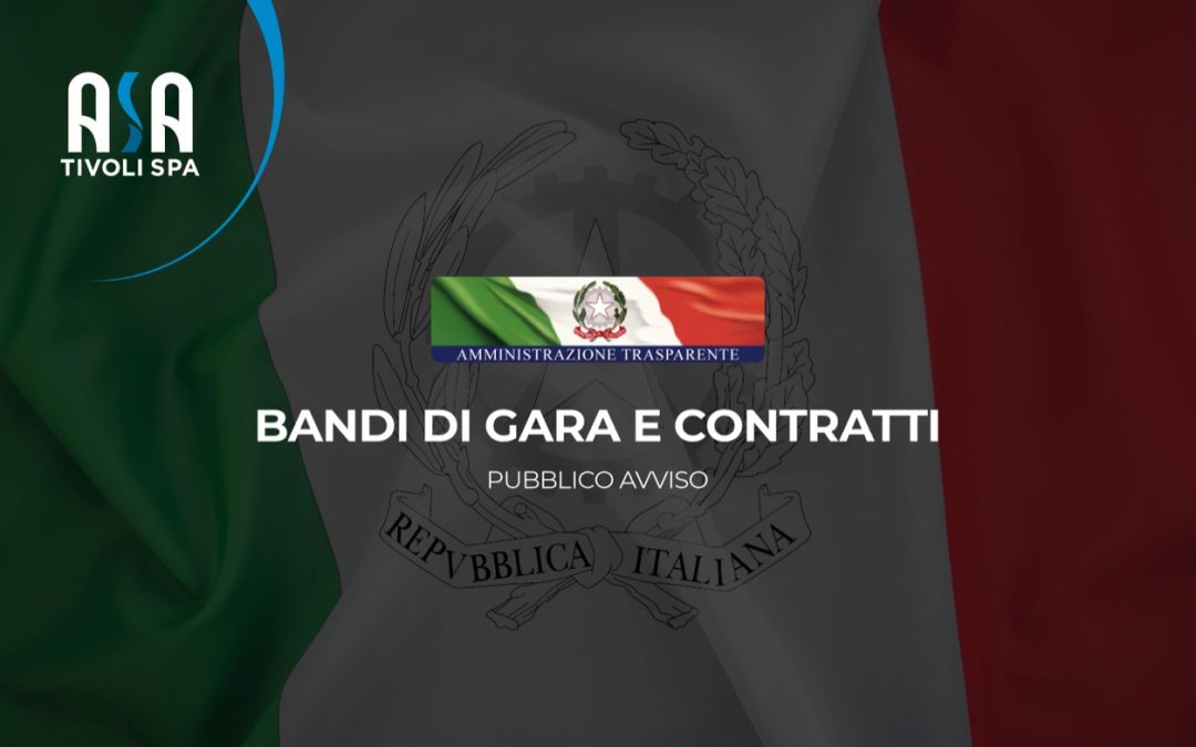 Bandi di gara. Pubblicazione avviso