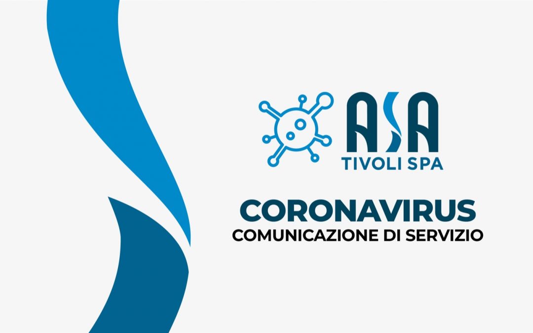 Coronavirus – Comunicazione di servizio