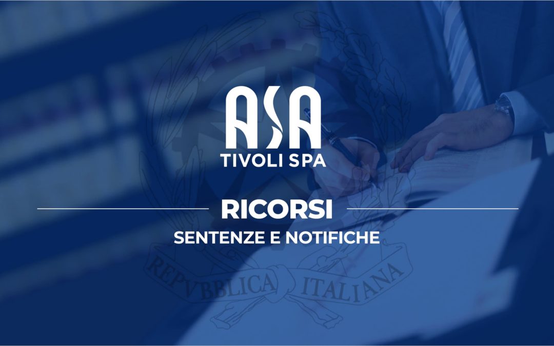 Ricorsi – Atti di notifica