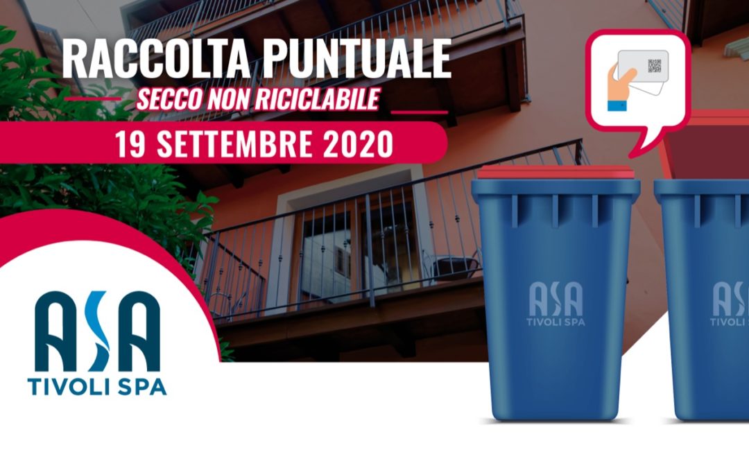 Raccolta puntuale – Distribuzione 19 settembre