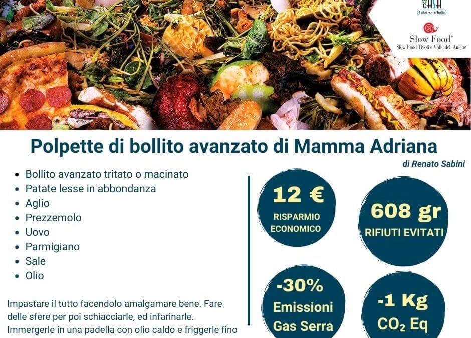 ASA e SLOW FOOD TIVOLI e VALLE DELL’ANIENE lanciano il ricettario del riuso