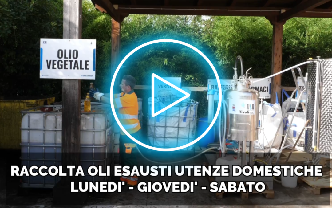 ASA Tivoli trasforma gli oli vegetali esausti in carburante-bio