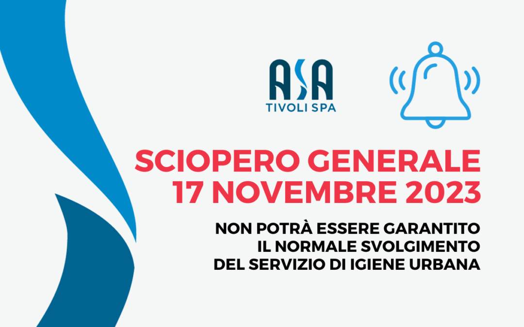 Sciopero Generale Nazionale 17 novembre 2023