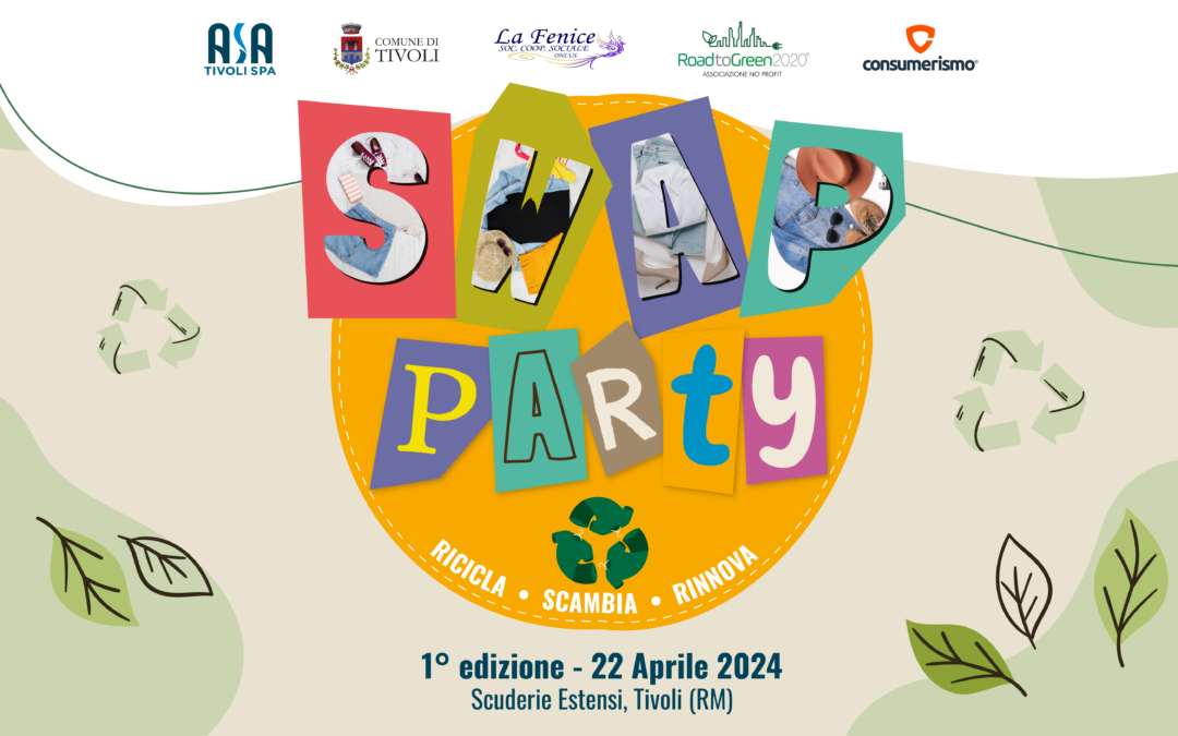 Giornata Mondiale del Riciclo, ASA Tivoli SpA lancia il suo primo Swap Party il 22 aprile presso le Scuderie Estensi