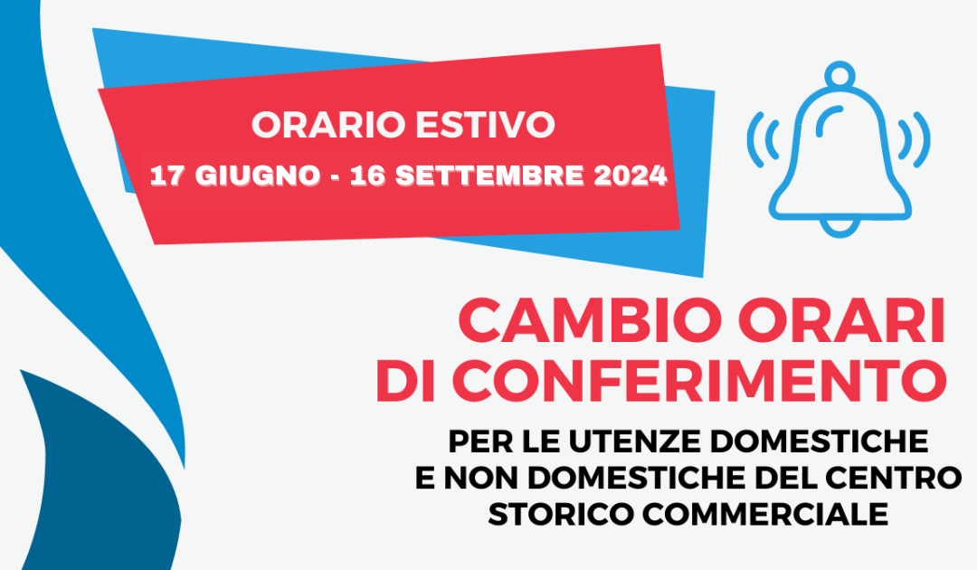 Cambio orario di conferimento