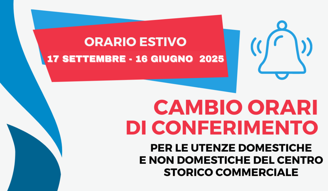 Cambio orario di conferimento