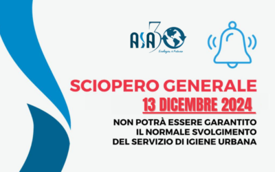 Sciopero generale: 13 Dicembre 2024
