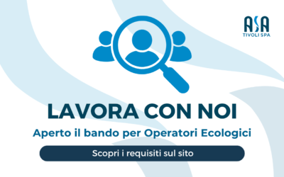 Avviso pubblico di selezione per Operatori Ecologici (Livello D1)