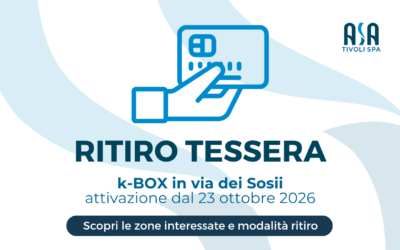 Attive le K-Box per Cartone e Vetro – RITIRO TESSERA